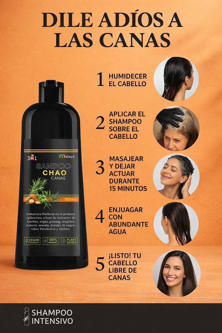 SHAMPOO CHAO CANAS + TRATAMIENTO
